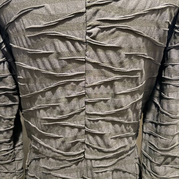 DONNA MORGAN FIT AND FLARE BLACK COCKTAIL DRESS - Picture 9 of 11